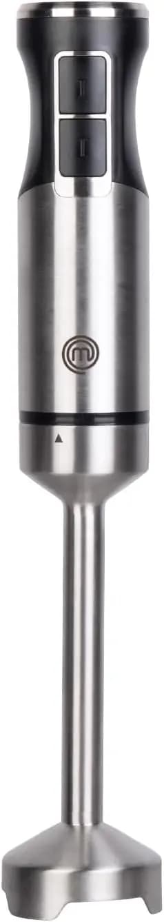 Portable immersion mixer, 400 W stainless steel stick with variable speed for children's food, soups, sauces