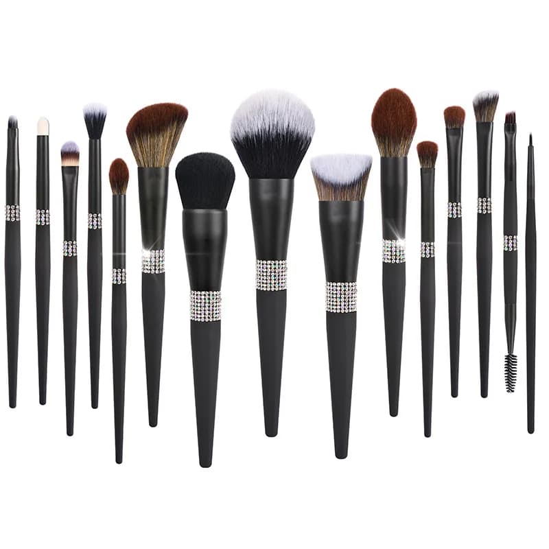 Biyouyi Cross-border 15 Sets Of High-end Matte Black Makeup Brushes From The Brilliant Queen Series Are In Stock