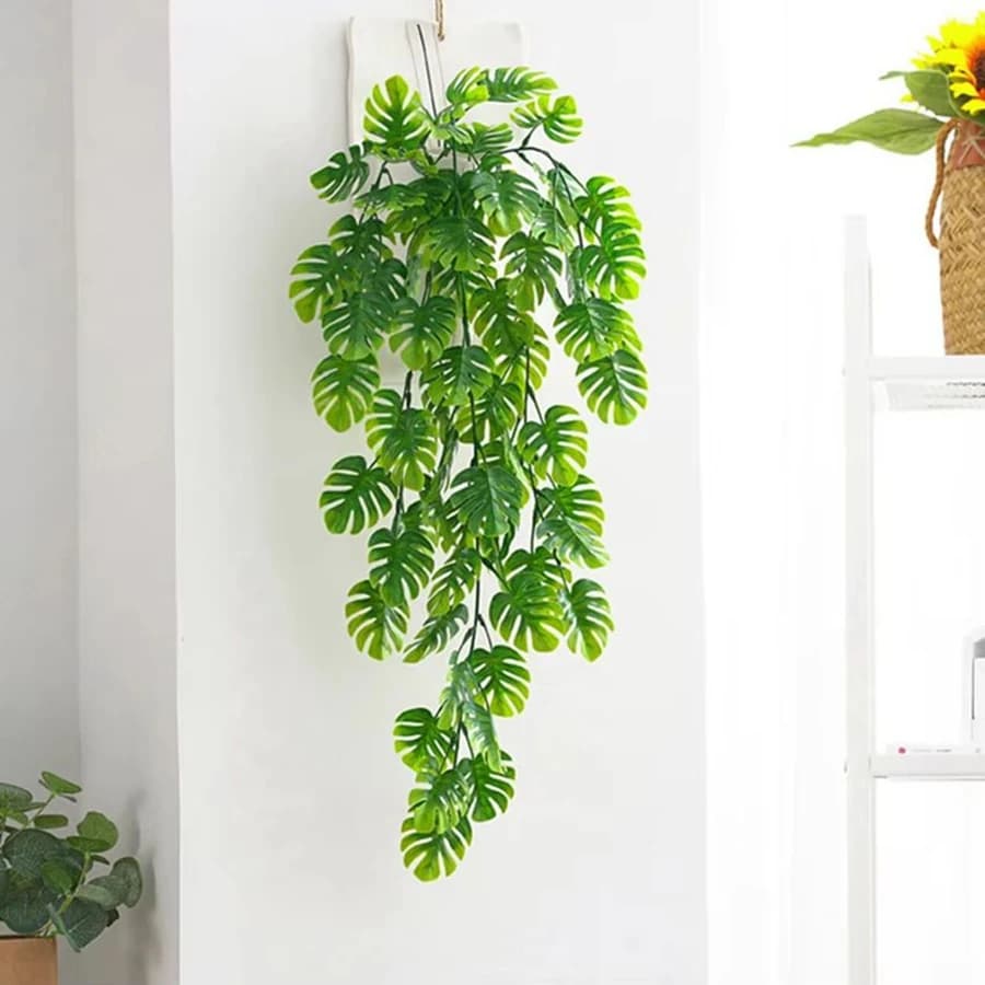 Artificial Plant in Turtle Leaf Plastic, Wedding Garland, Arch, Home Decoration, Table, Exterior Garden, Suspended Rattan, DIY, Gift, Party Decoration