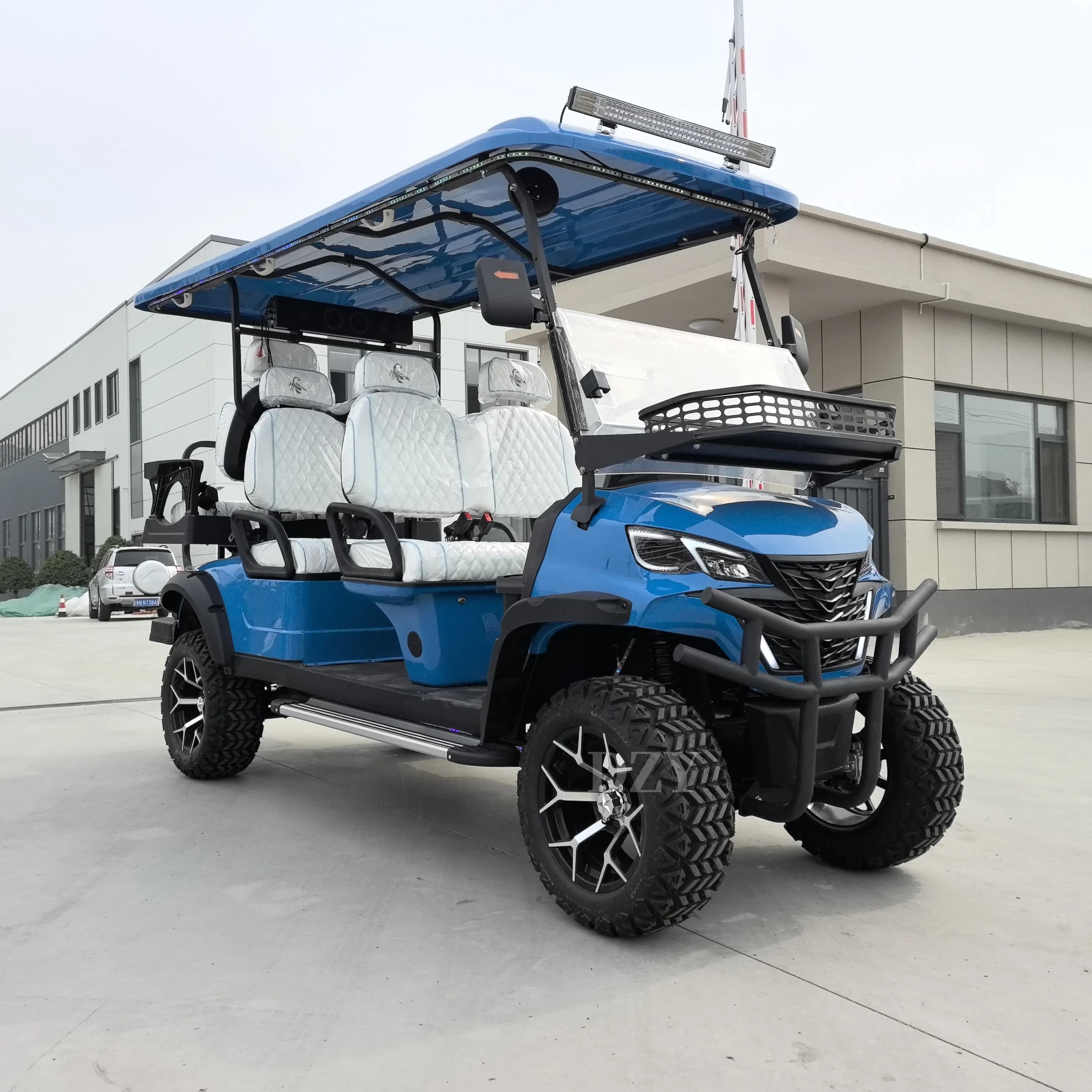Golf Cart 2026 con Batteria al Litio, 6 Posti, Dotato di Pannelli Solari, Golf Cart Elettrico 4x4/Mini Golf Cart