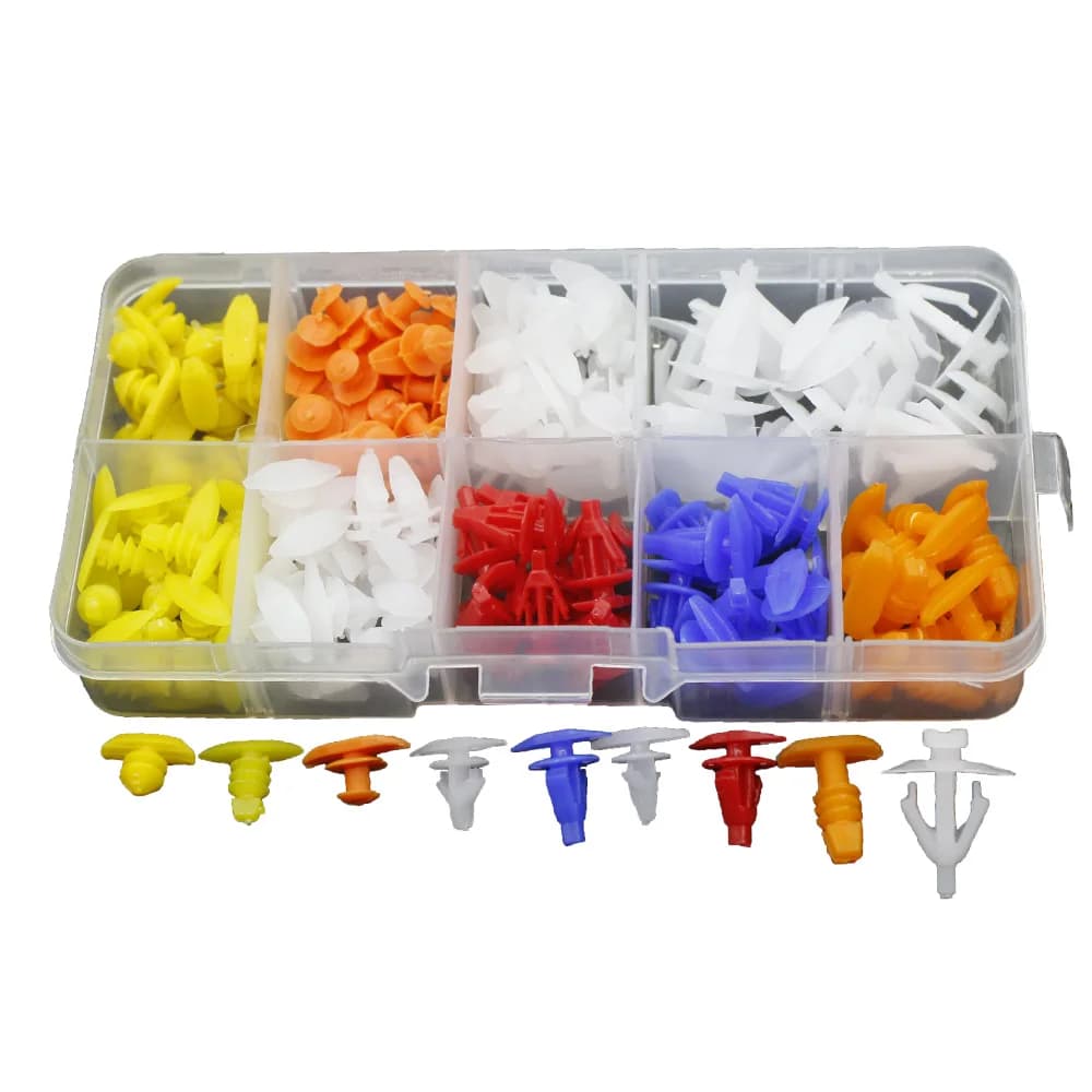 Clip di fissaggio per guarnizione universale per auto, elementi di fissaggio per striscia di tenuta per porte e finestre, clip di tenuta per rivetti in plastica per la manutenzione del veicolo