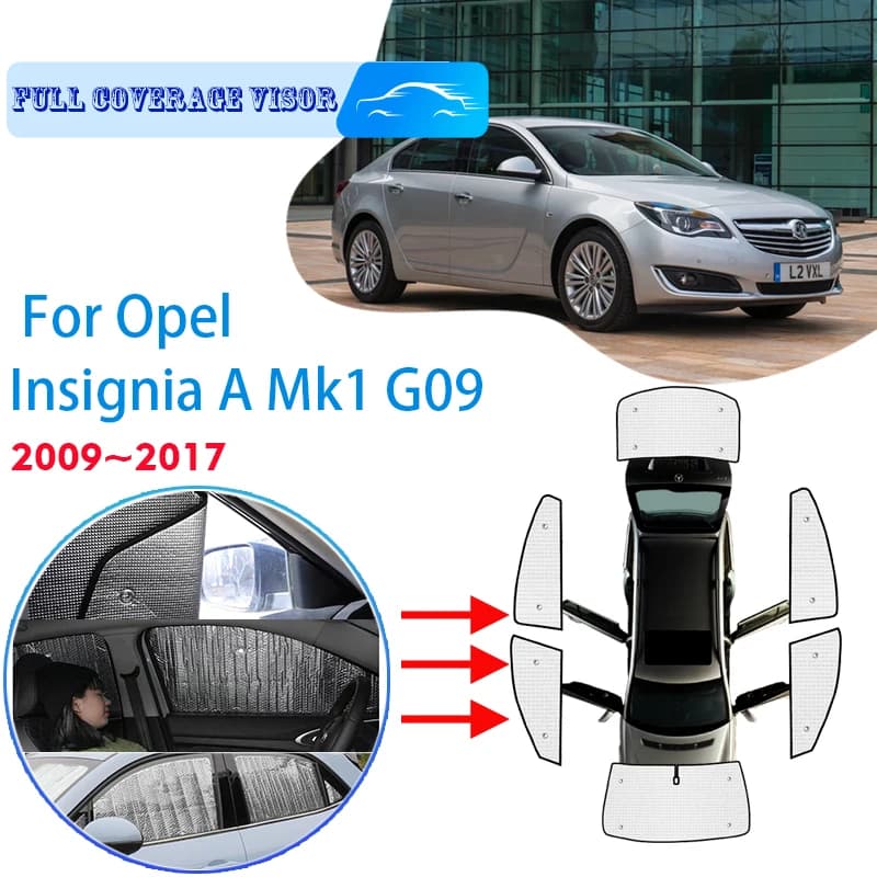 Coperture complete parasole per Opel Insignia A Mk1 G09 2009 ~ 2017 2010 accessori per auto protezione solare parabrezza visiera laterale