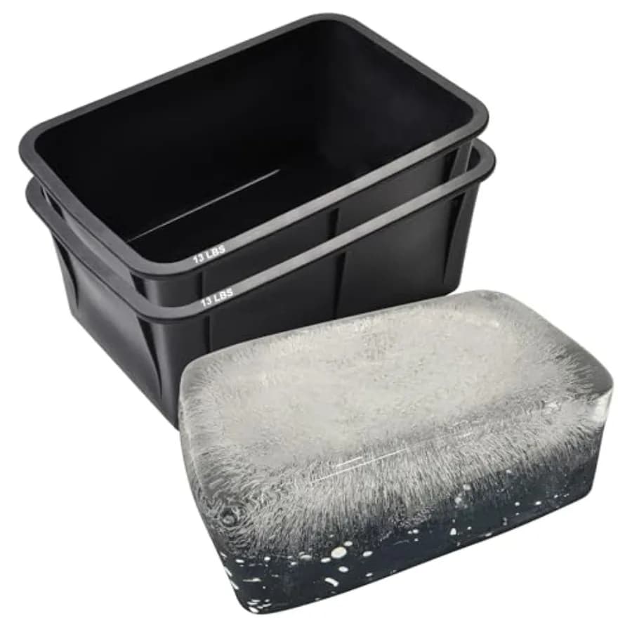 Stampo per blocchi di ghiaccio extra large - Cubetti di ghiaccio per immersioni fredde o bagni di ghiaccio, stampi in silicone riutilizzabili per raffreddatori, grandi stampi per ghiaccio