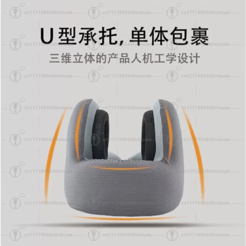 Memory Foam Travel Neck Pillow with Noise Reduction - U-Shaped Bluetooth Music Pillow for Ultimate Comfort on the Go travel