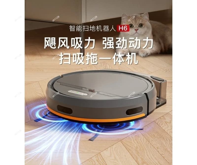 Robot Aspirapolvere Ultra Sottile 3-in-1: Pulizia Automatica, Lavaggio e Aspirazione Integrati per la Casa