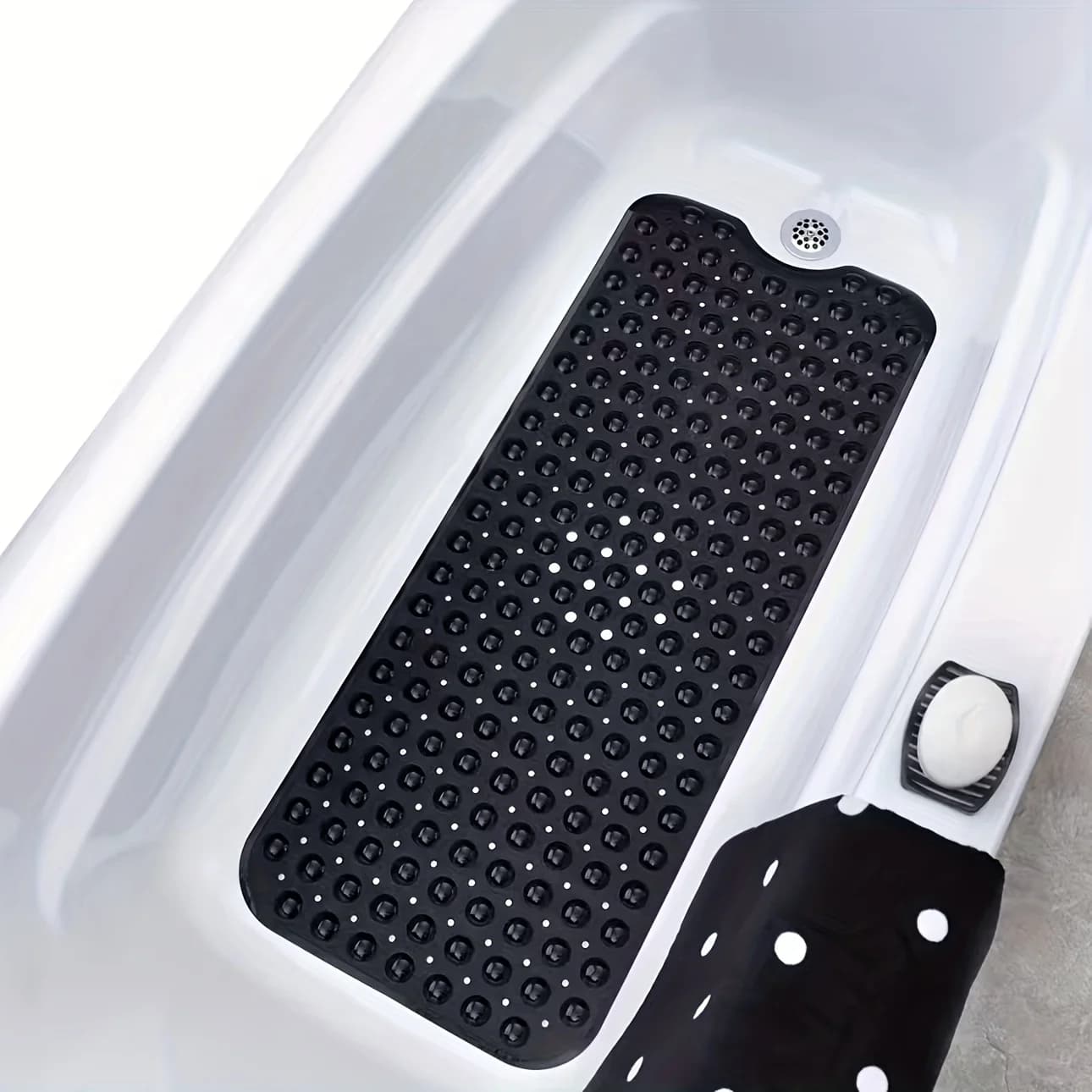 1 pezzo tappetino da doccia antiscivolo tappetino da bagno con fori di scarico e ventose lavabile in lavatrice bagno domestico tappeto da doccia bagno