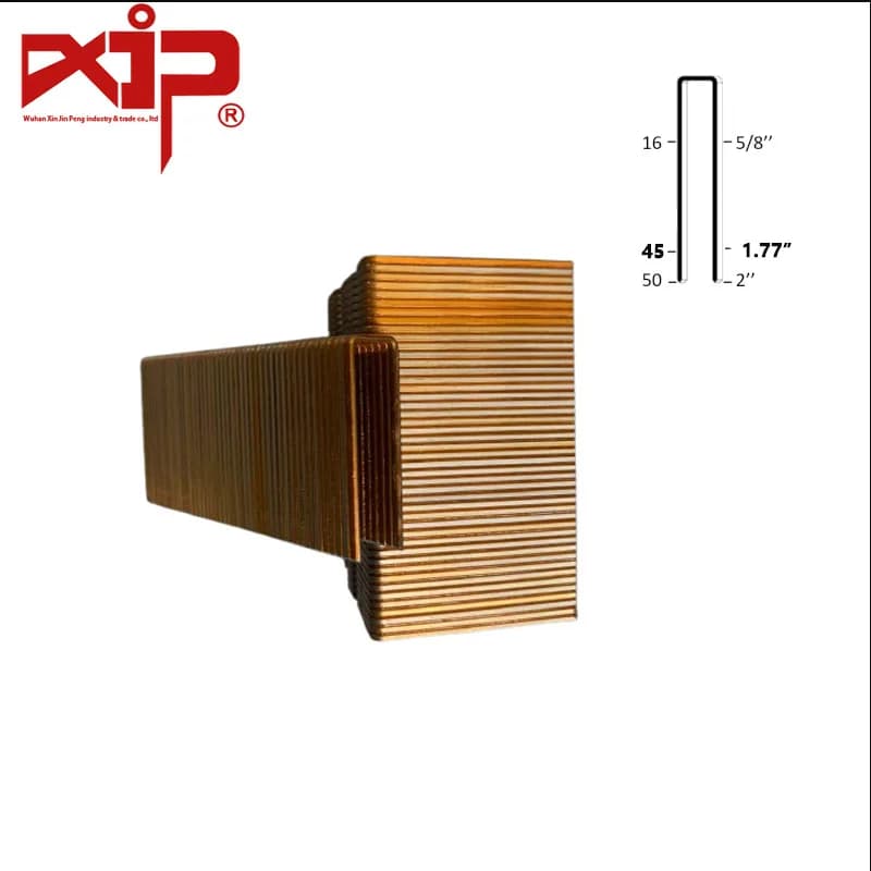 Graffette a filo pesante 15 pin per graffette lunghezza 45 mm 450 pezzi Graffette serie Q Chiodi spessi tipo U per pannello isolante in schiuma