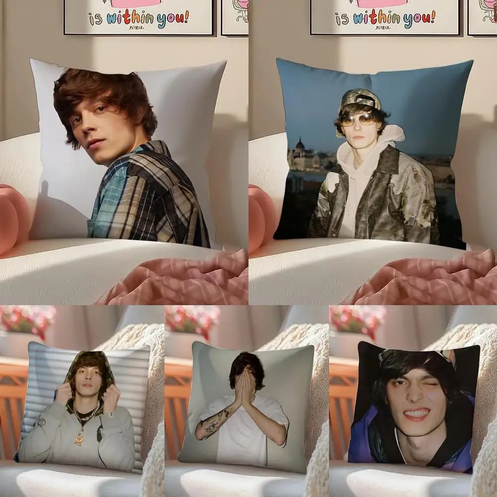 Hot Singer O-Og Buda Russia cushion cover in invisible short plush for sofa and bedroom