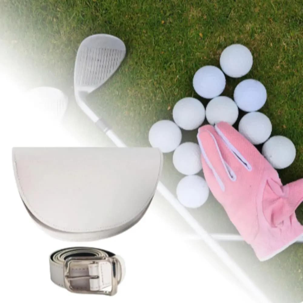 Borsa da golf per telemetro da cintura con porta palline, custodia per telemetro da golf in pelle PU alla moda per campo da golf