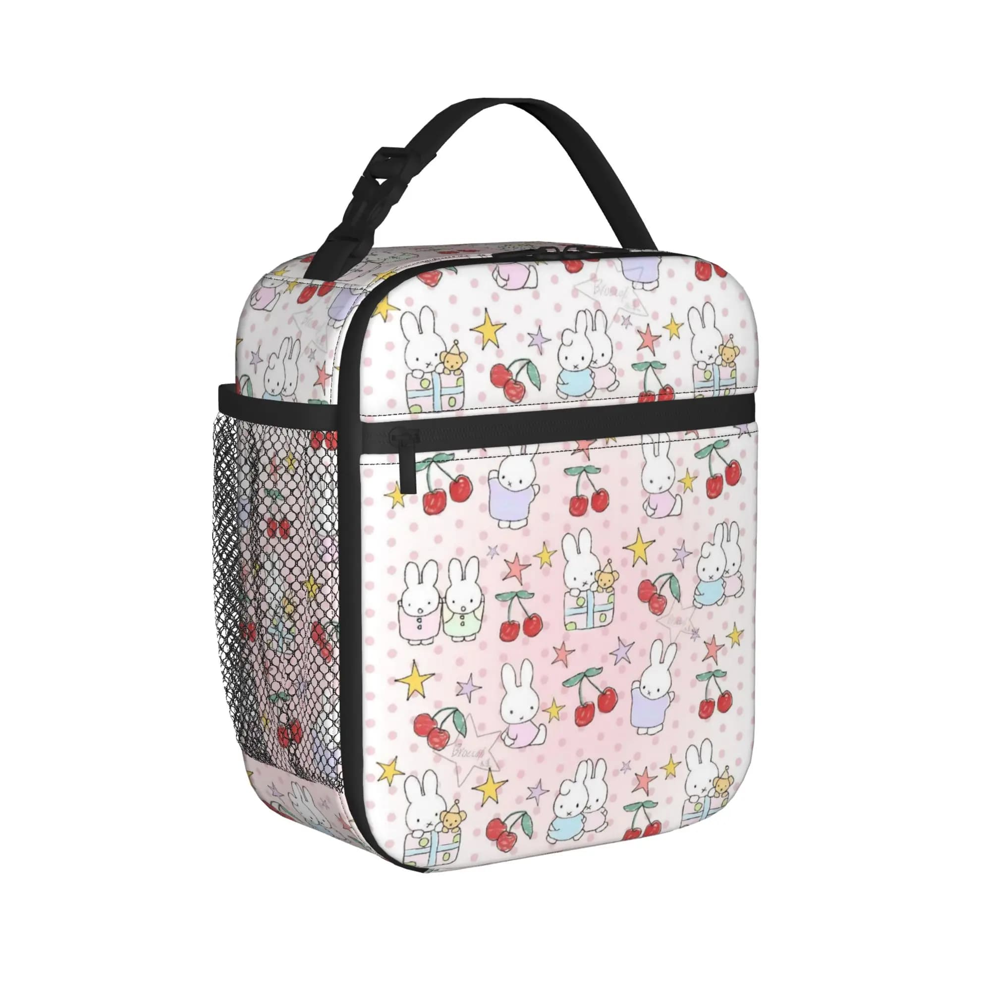 Cartone animato Borse termiche per il pranzo Miffy Kawaii, borsa termica riutilizzabile, contenitore per il pranzo, borsa grande per il pranzo, borsa per alimenti