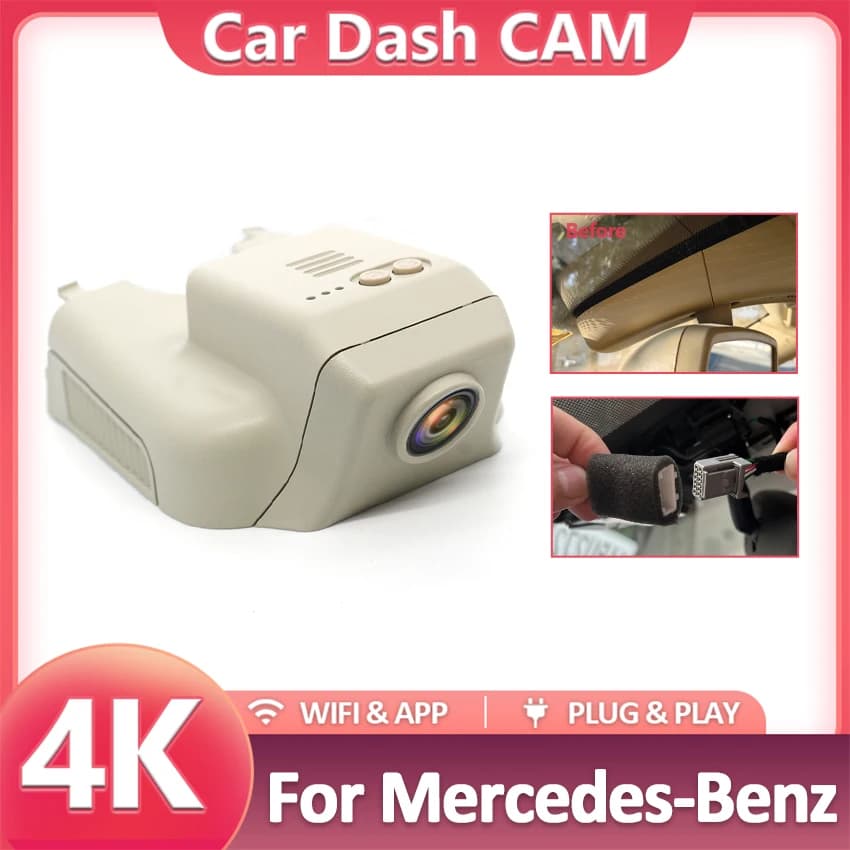 Double Lenten Plug And Play Auto Dvr Dash Cam 4K For Mercedes-Benz ML 320 350 400 500 W164 For MB ML400 ML350 ML320 ML500 2006-2015