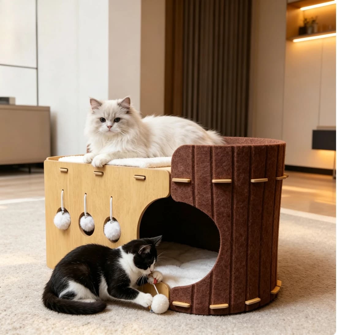 Double Layer Cat Litter,four Season Universal Cat Scratching Board,scratch Resistant and Non Shedding, Suitable for Digging Toys