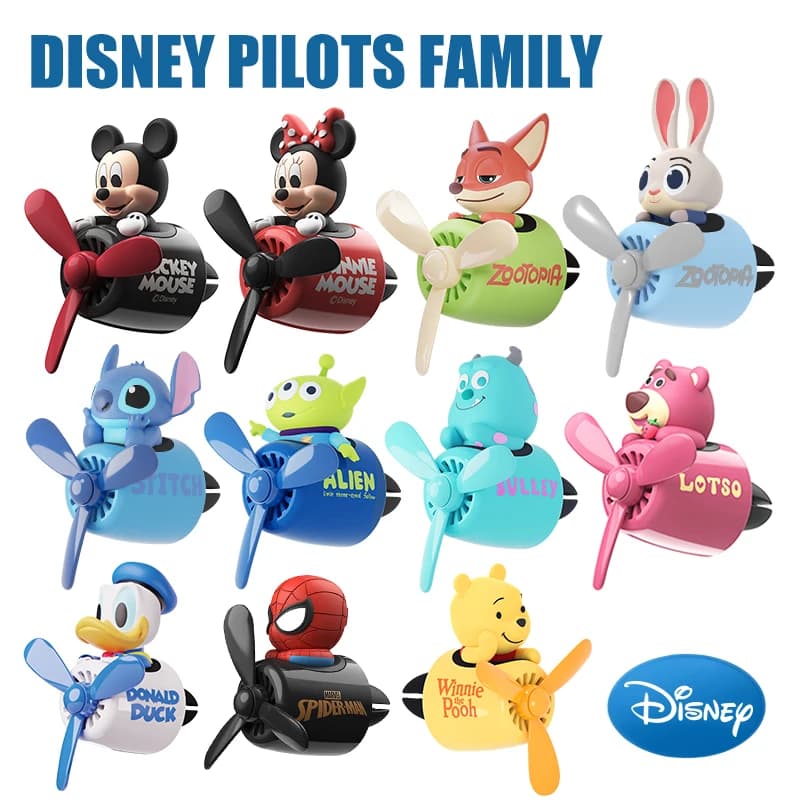 Disney Pilot Car Deodorant, Interior Decorative Accessory, Car Scenter, Air Shaped, Funny, Swivel, For Women