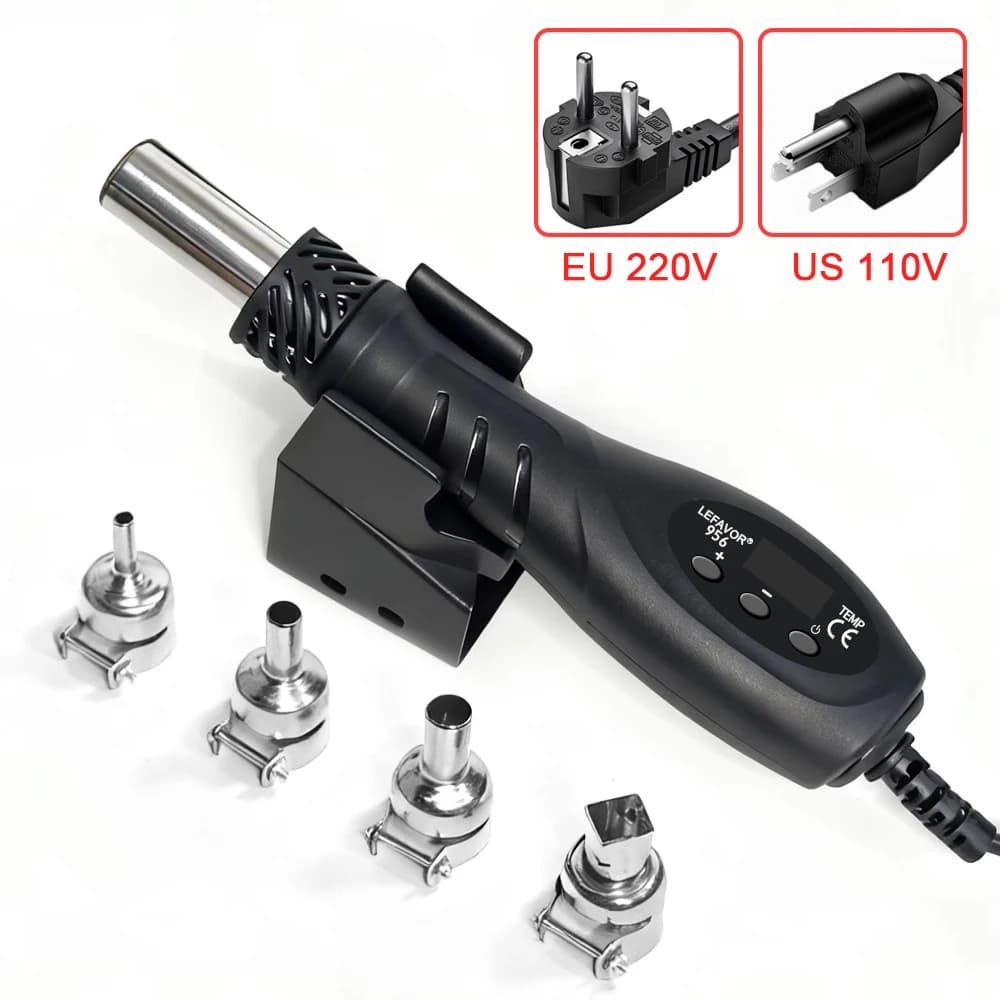 700W Micro Pistola Ad Aria Calda Temperatura Regolata C/F Saldatura Rilavorazione Stazione di Saldatura LCD Digitale Pistola di Calore BGA IC Strumenti di Saldatura Auto Sleep