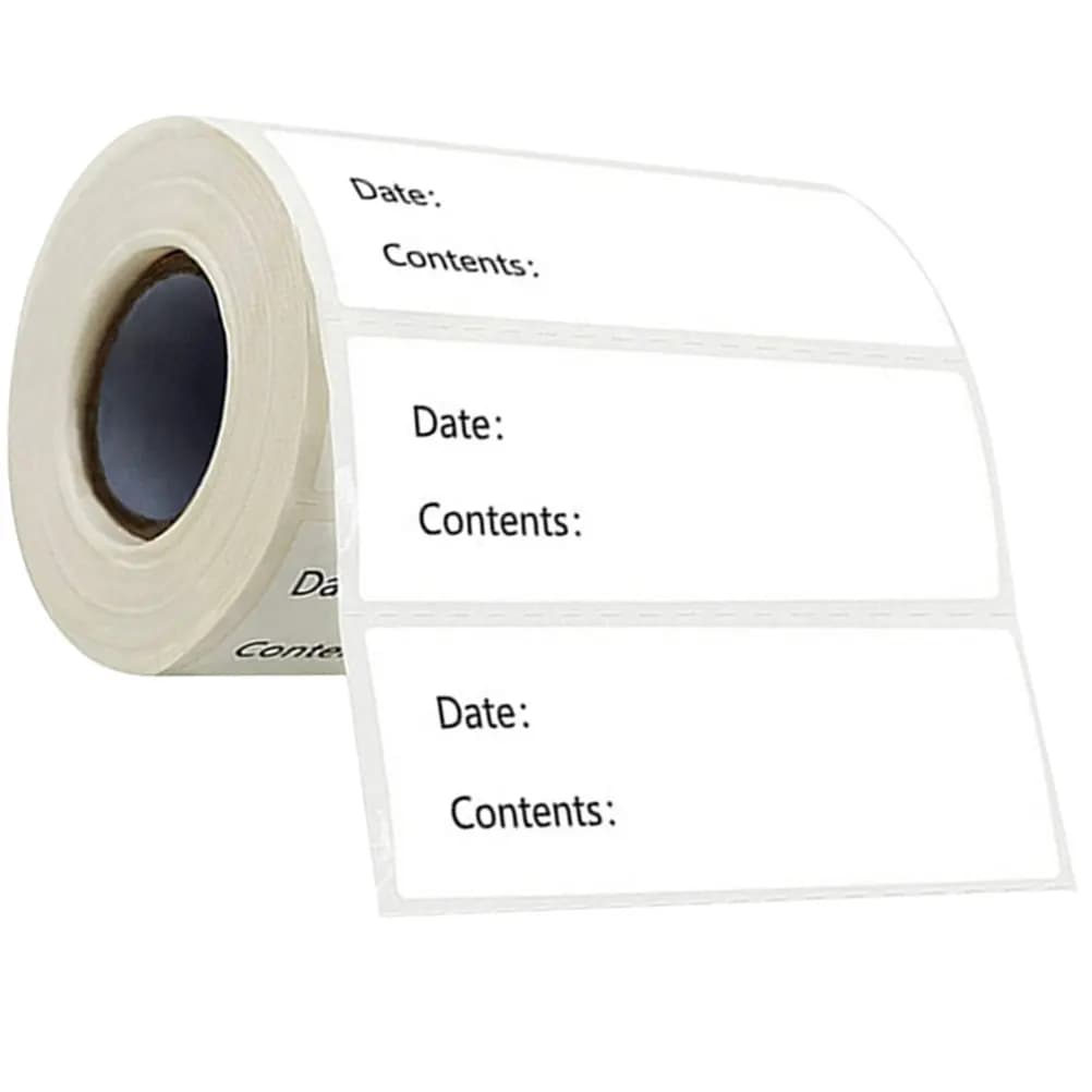 1 Rotolo di Etichette Adesive Portatili per Barattoli, Bottiglie, Contenitori, Congelatore, Cucina, Data di Scadenza, Latte, Latte Materno