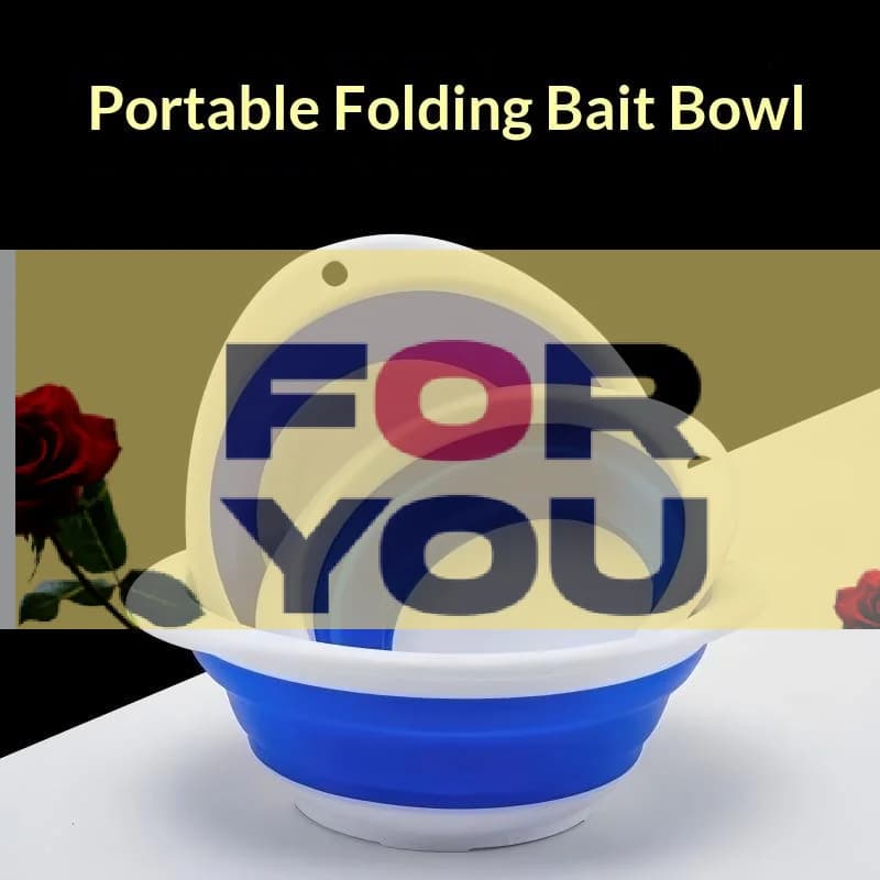 【OD】1PC Fishing Non Toxic Foldable Bait Bowl / Bait Tray / Groundbait Mixing Bowl For Carp Fishing Accessory