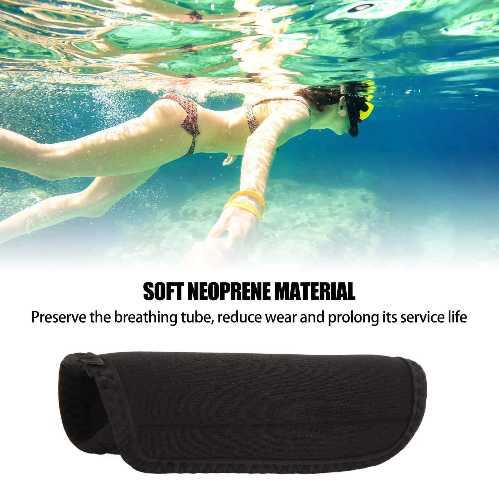 Buoyancy Sleeve Snorkeling Breathing Tube Floating Jacket Wet Tube Anti Sink Protective Cover Breathing Tube Buoyancy Sleeve