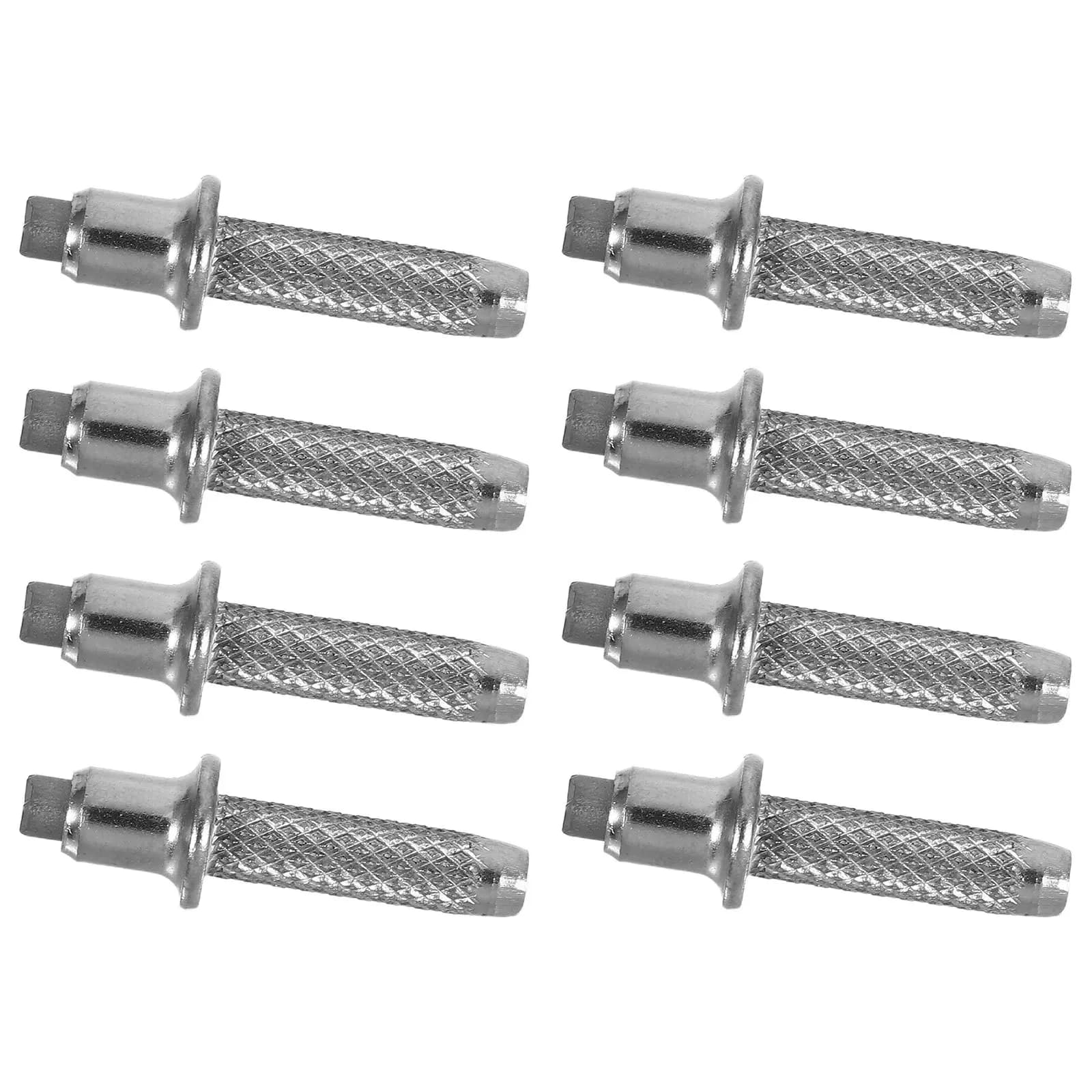 8Pcs Hiking Pole Tips Set Replaceable Metal Trekking Pole Accessories Excellent Traction Mud Terrain Compatibility