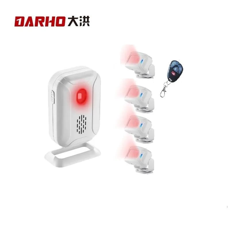 Darho Shop Store Sicurezza domestica Campanello di benvenuto Campanello Sensore di movimento PIR a infrarossi wireless Rivelatore Campanello di allarme Sensore di avviso ingresso