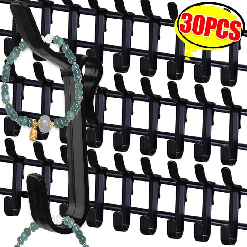 30/1 pezzi ganci per pannelli forati appendiabiti cappello portaoggetti stile fibbia ganci per vestiti bagno domestico camera da letto griglia bordo ganci accessori