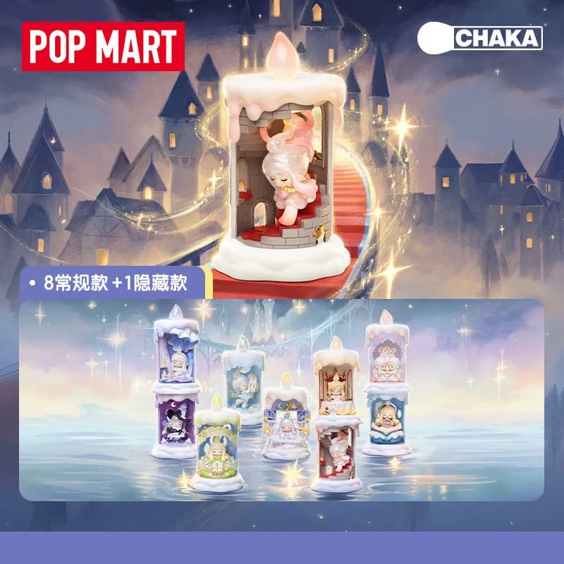 POPMART CHAKA Candlelit Wander Series Blind Box Guess Bag Original Toys Doll Cute Anime Figure Ornaments Gift
