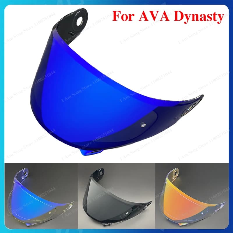Visiera per Casco Moto AVA Dynasty Anti-UV Antipolvere Antivento ad Alta Trasmittanza, Ricambio per Visiere Casco