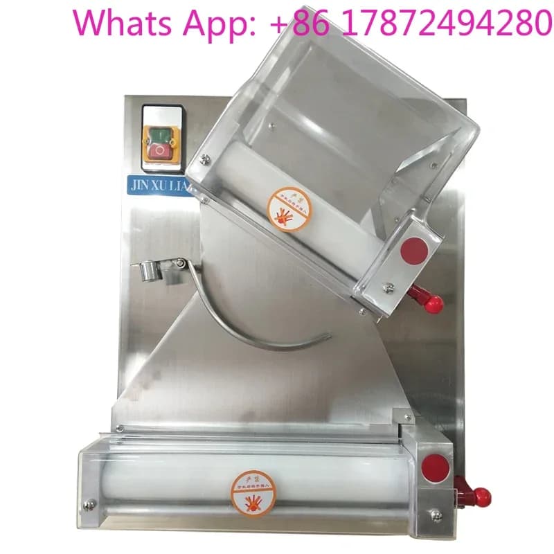 Macchina per Pressare l'Impasto da 30cm (12 Pollici), Pressa Automatica Elettrica Commerciale per Pizza, Macchina per Pasta