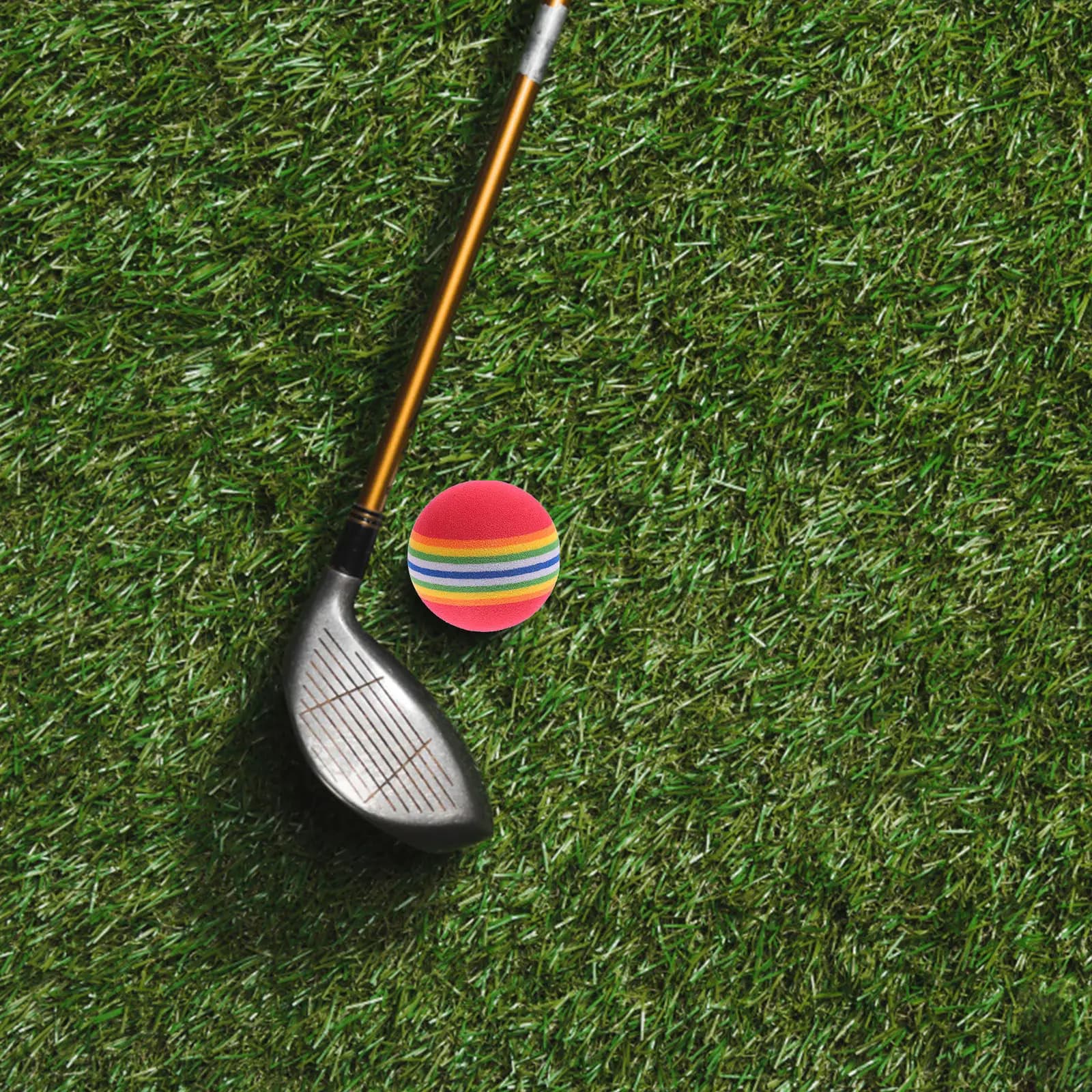 20 Palline da Golf in Schiuma Eva, Colori Arcobaleno, per Allenamento e Pratica, Morbide e Leggere, per Uso Interno ed Esterno