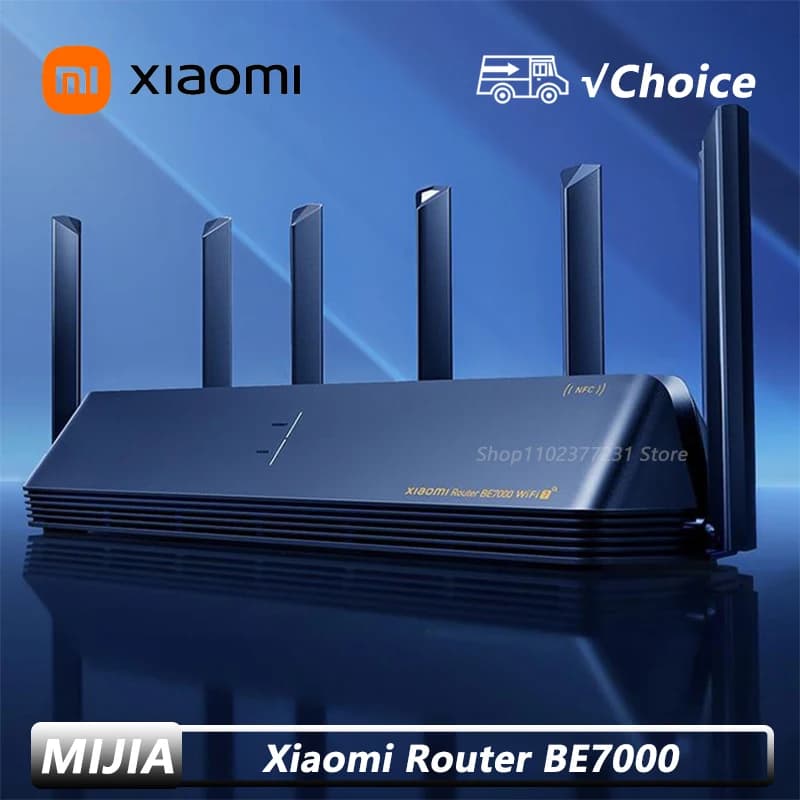 New Xiaomi Router BE7000 Tri-Band WiFi Repeater VPN 1GB Mesh USB 3.0 IPTV 4 X 2.5G Ethernet Ports Modem Signal Amplifier