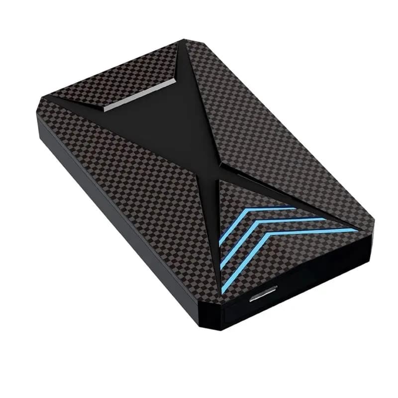 [B24B!】 Portable USB 3.0 2.5 Inch External Hard Drive Enclosure For External HDD With RGB Light For Desktop, Laptop, Gaming Cons
