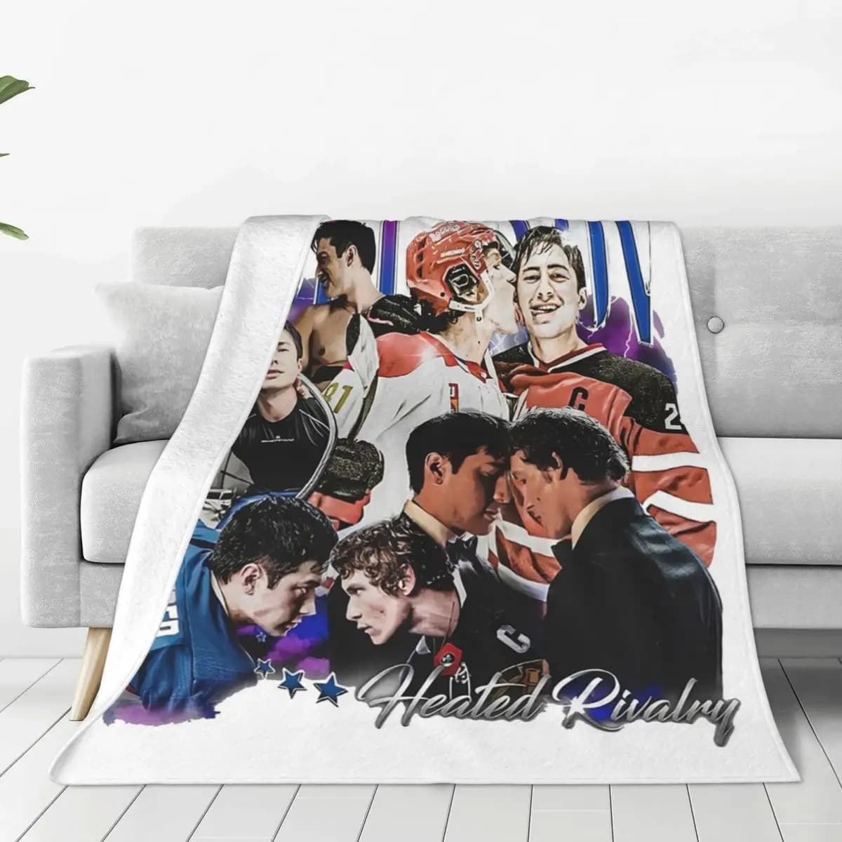 Heated Rivalry Hudson Williams Connor Storrie Blankets Soft Warm Flannel Throw Blanket Bedspread for Picnic Travel Home Couch
