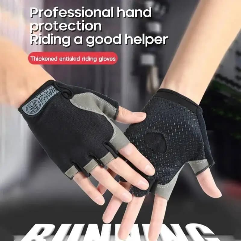 Gym sports bike gloves without breathable fingers and anti-slip with half fingers Bike equipment unisex tactics