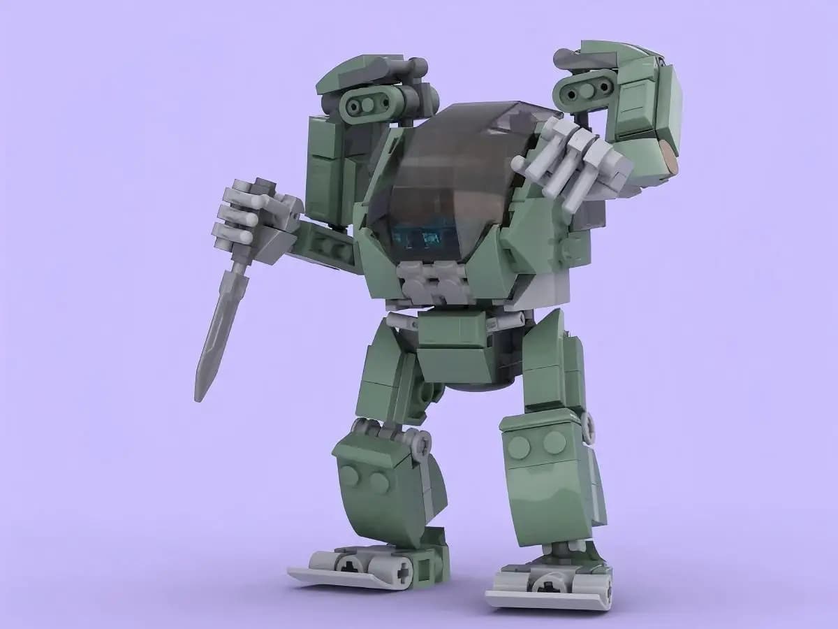 MOC-137288 Avatars AMP Suit V3 Building Blocks Model Science Fiction Movies High-tech Combat Armor Bricks Assemble Toys Gifts