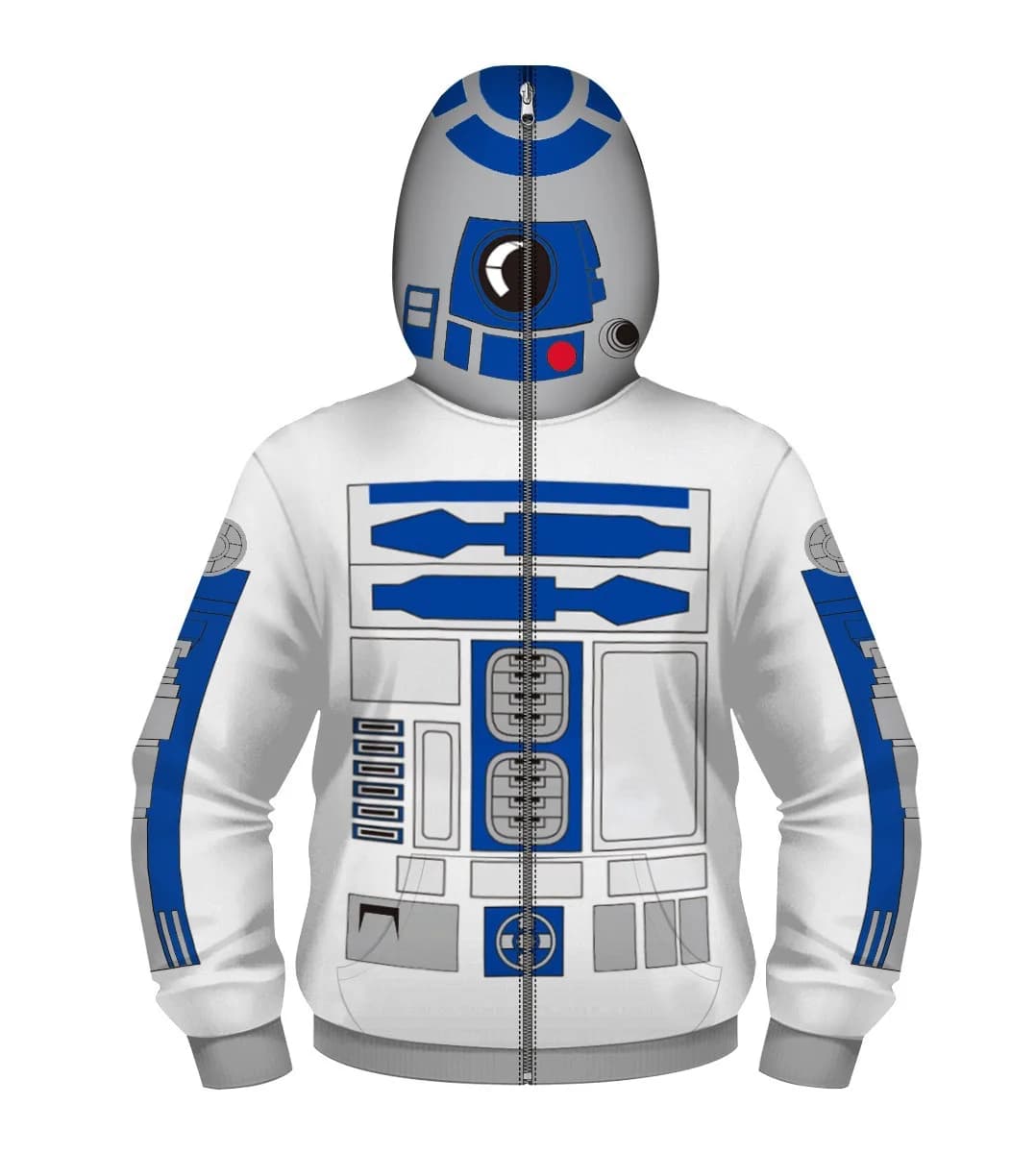 The Robot R2-D2 Darth Vader Hoodie Cosplay Costumes Movie Character Halloween Party Costume Performance Clothes