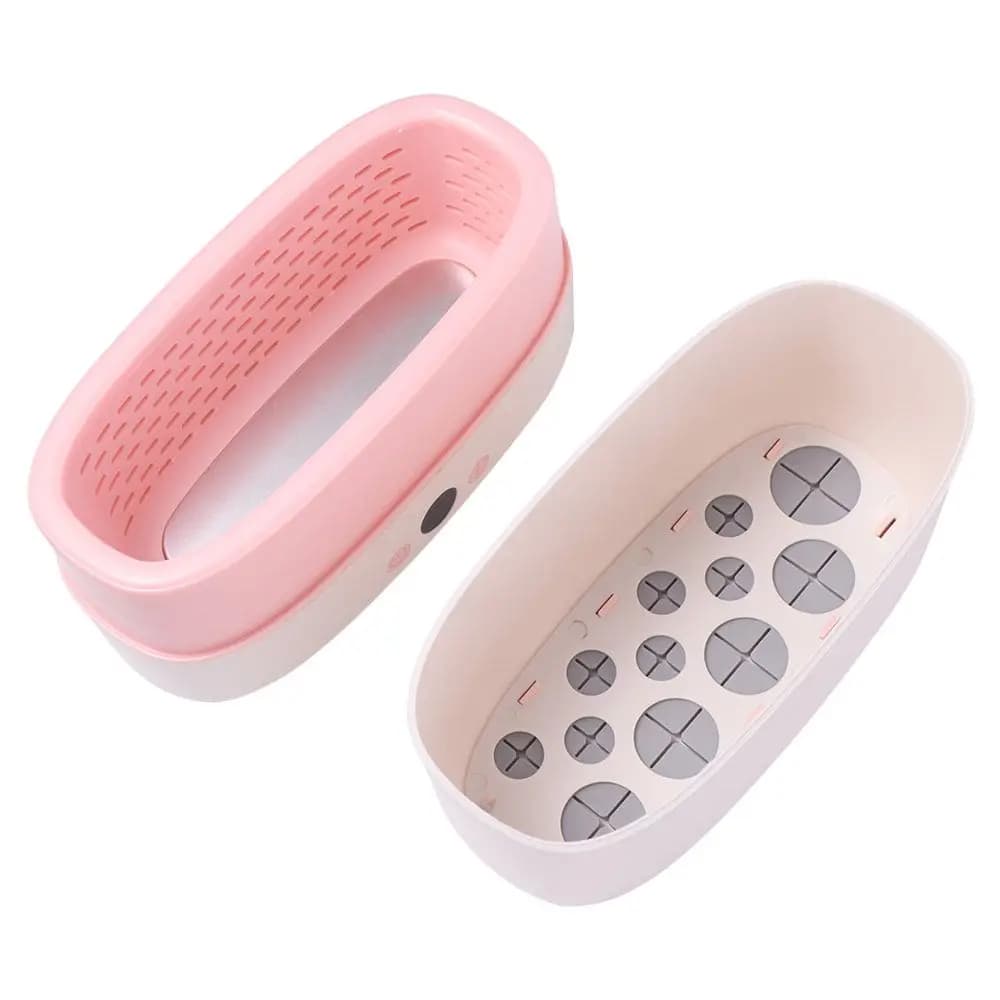 Asciugatrice Elettrica Automatica per Pennelli Cosmetici, Pulitore e Asciugatore Rapido per Pennelli da Trucco, Visibile con 12 Fori