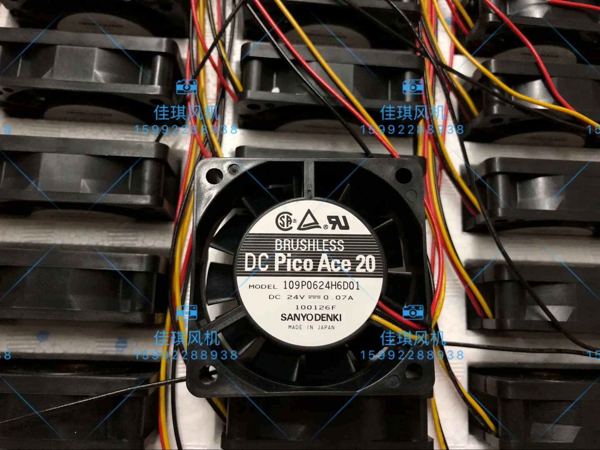 per Sanyo 109P0624H6D01 6020 Ventola assiale DC24V 0,07A 60mm