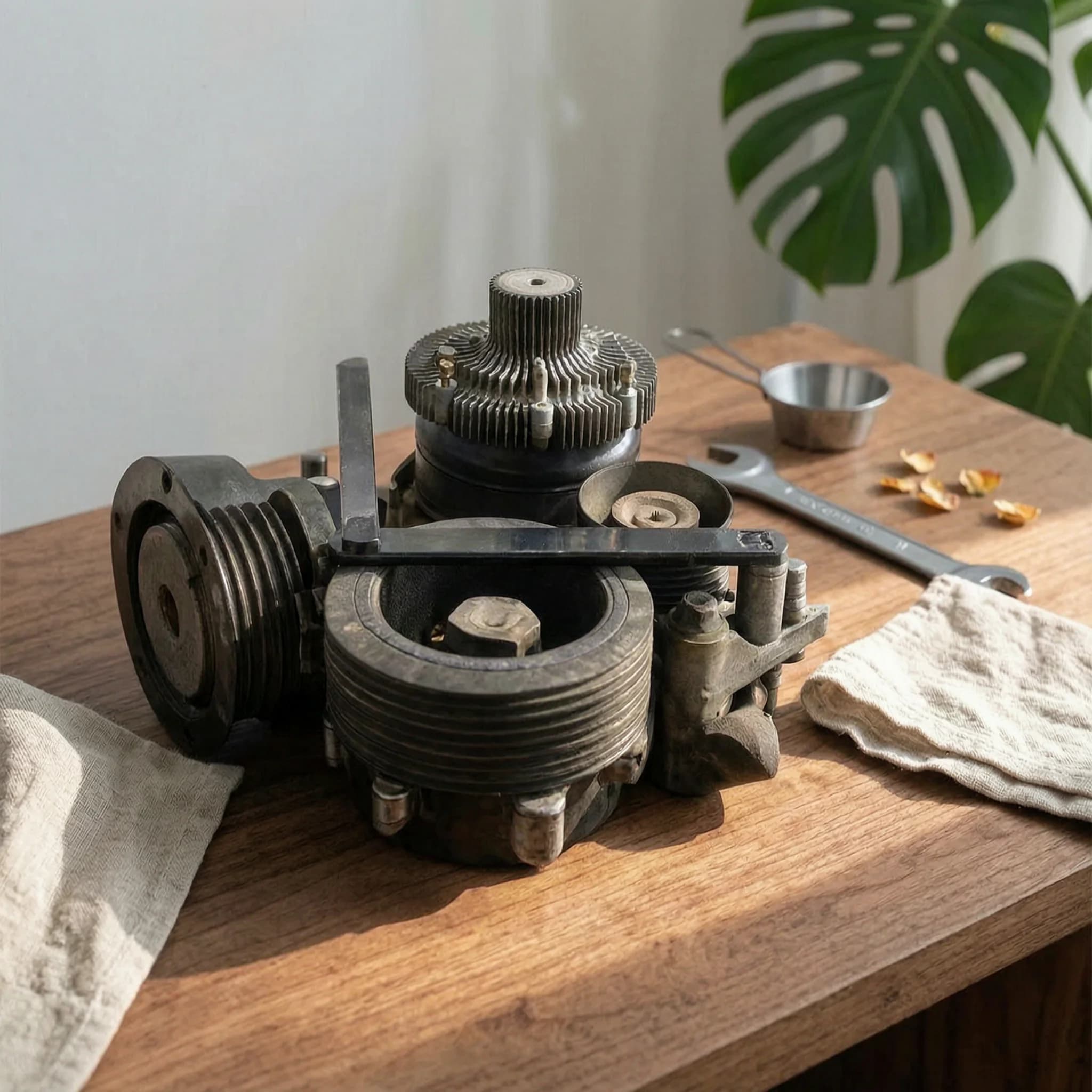 Set di 8 Chiavi per Pulegge Tendicinghia, Set di Chiavi per Regolazione Cinghie a Doppia Trazione, Strumento di Rimozione Pulegge con Manico Lungo per Riparazione Auto