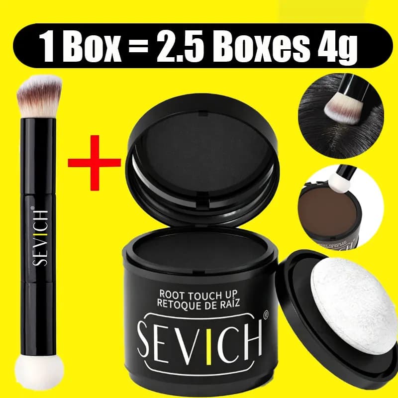 10g Hair Shading Powder with Brush, Waterproof, Cover, to Correct Hair Line Imperfections, for Men and Women