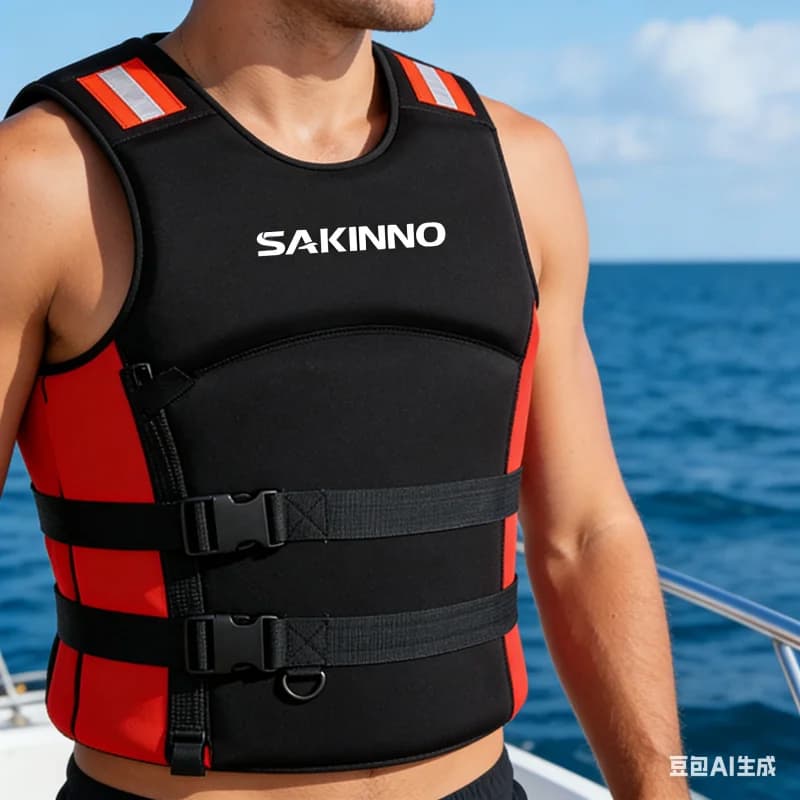 Giubbotto Salvagente per Adulti per Drifting, Surf, Snorkeling, Pesca, Nautica, per Uomini e Donne, con Schiuma di Galleggiamento EPE, Leggero e Sicuro