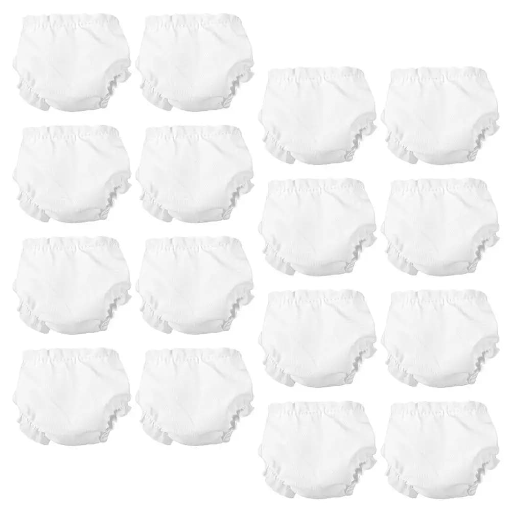 Set di biancheria intima in cotone da 24 pezzi, mini mutandine con cuciture fini, accessori per costumi, biancheria intima per giochi di finzione per ragazze