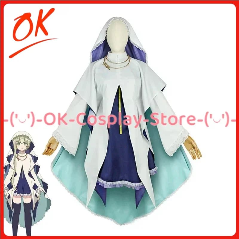[Personalizzato] Cecilia Costume Cosplay Anime Cosplay Dress Donna Abito da festa carino con mantello Uniforme di carnevale di Halloween