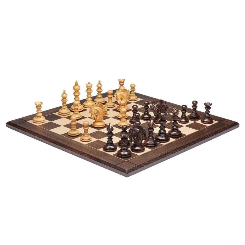 Collezione regalo di set di scacchi fatti a mano di fascia alta in legno massello