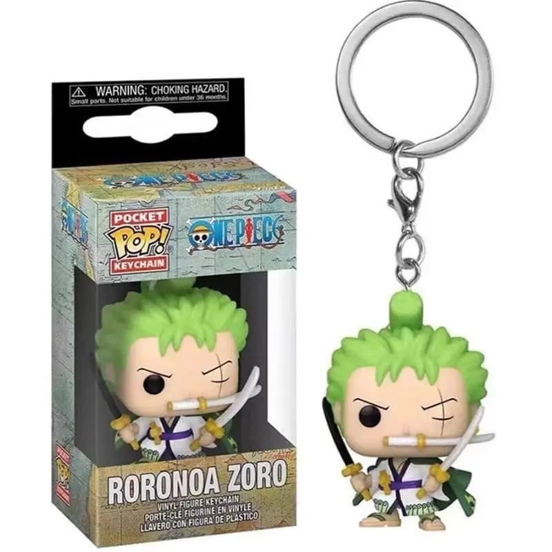 One Piece YAMATO Roronoa Zoro Santoryu Portachiavi tascabile Bambola in vinile Action Figure Toy Collection Modello