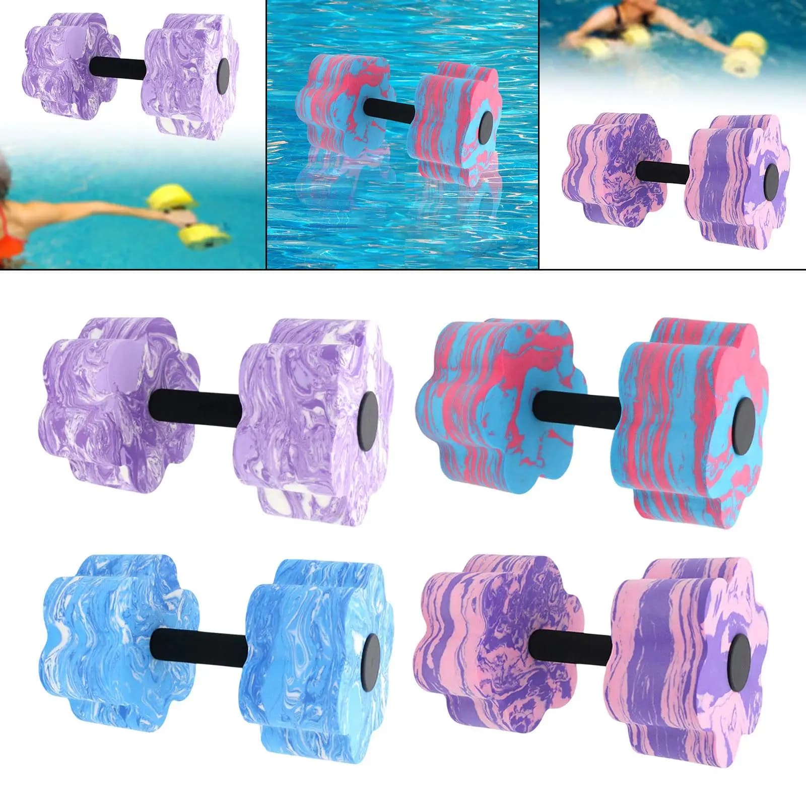 Aquatic Exercise Dumbbell Portable Pool Resistance Aquatic Dumbell for Water Aerobics Workouts Water Sports Pool Fitness