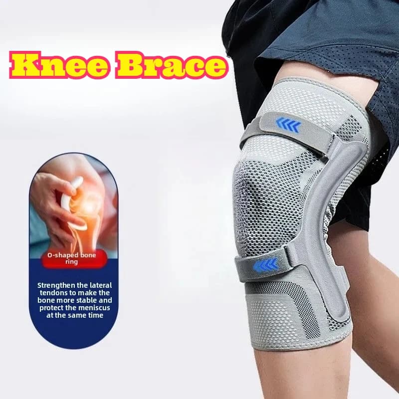 Supporto per Ginocchio, Stabilizzatore della Rotula, Sollievo dalla Pressione Articolare, Attrezzatura Protettiva Sportiva, Compressione Traspirante per Uomini, Ideale per Basket