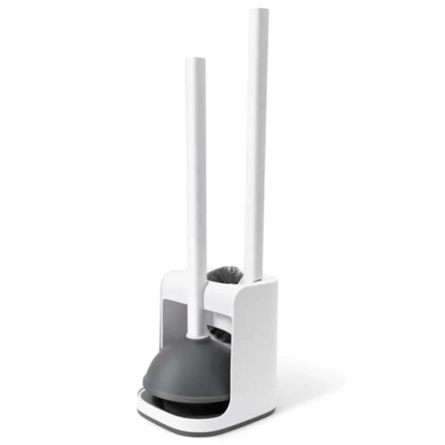 Toilet Brush and Plunger Set Hidden, S-Shaped Toilet Brush Plunger Combo, Perfect for Homes, Apartments Bathrooms