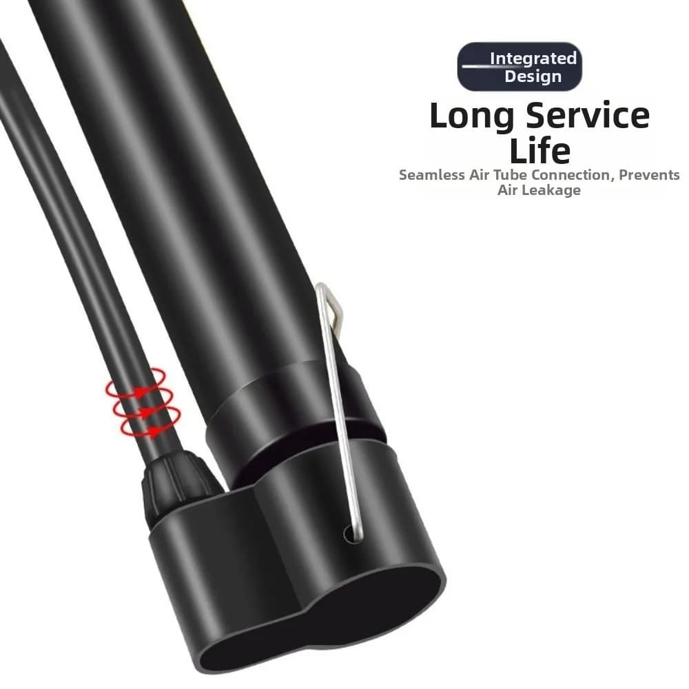Durevole 80PSI Pompa da bicicletta Portatile Leggero Palloncino Pompa d'aria manuale Pompa da pavimento per bicicletta Bici da strada