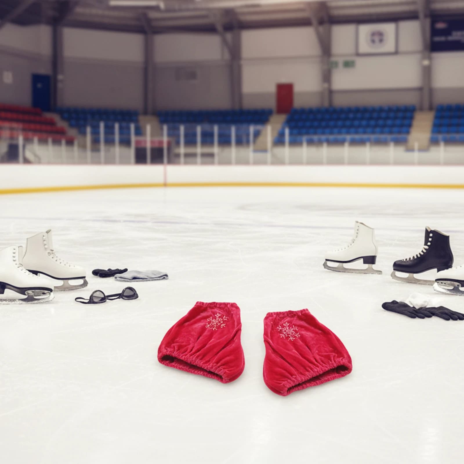 New Covers for Figure Skates in 4 Colors, Anti-scratch and Anti-sports Protection, Thick Covers for Ice Skates