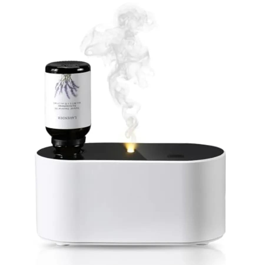 Diffusore Senz'Acqua per Oli Essenziali, Diffusore di Aromi a Batteria, Mini Diffusori di Aromi con 3 Modalità Intermittenti