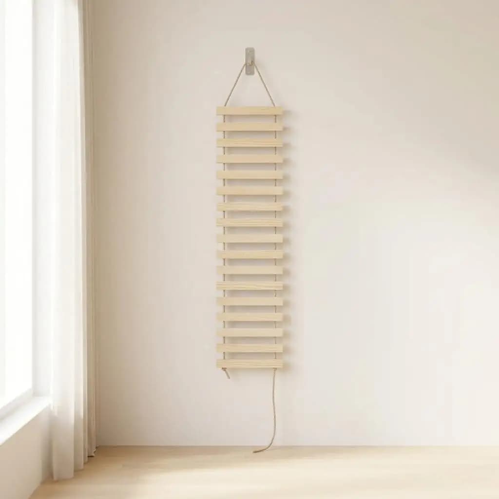 Pet Cat Soft Rope Ladder Climbing Frame Hammock Bed Sisal Rope Soft Ladder Cat Bridge Cat Stairs
